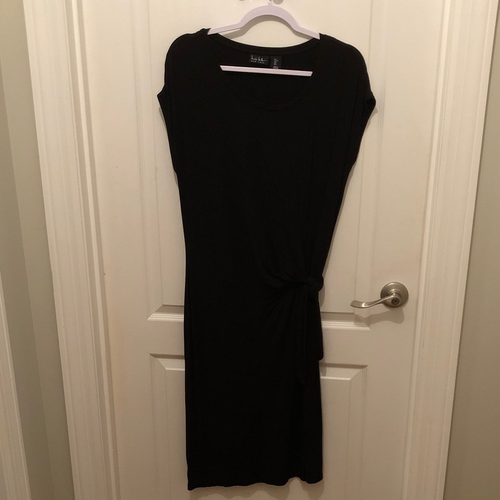 Nicole Miller Black Midi Dress